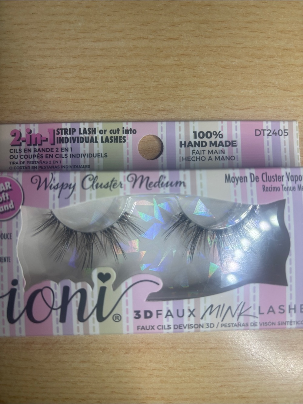 Ioni 3D Faux Mink Lashes -2 in 1 Strip Lash or cut into individual lashes.